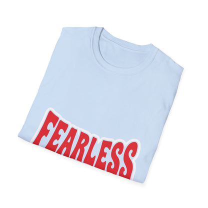 Fearless Graphic T-Shirt — Bold Red Typography Tee