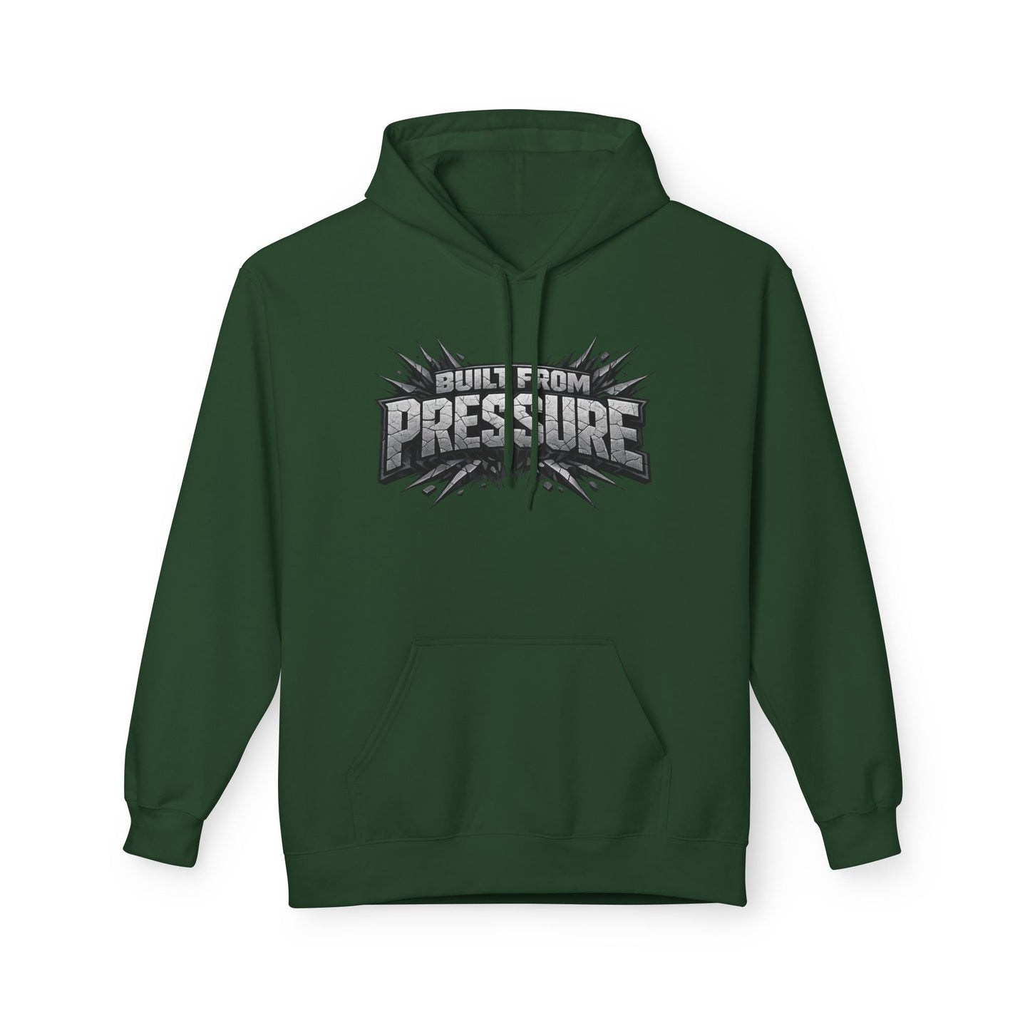 Build From Pressure Hoodie — Motivational Graphic Pullover Printify