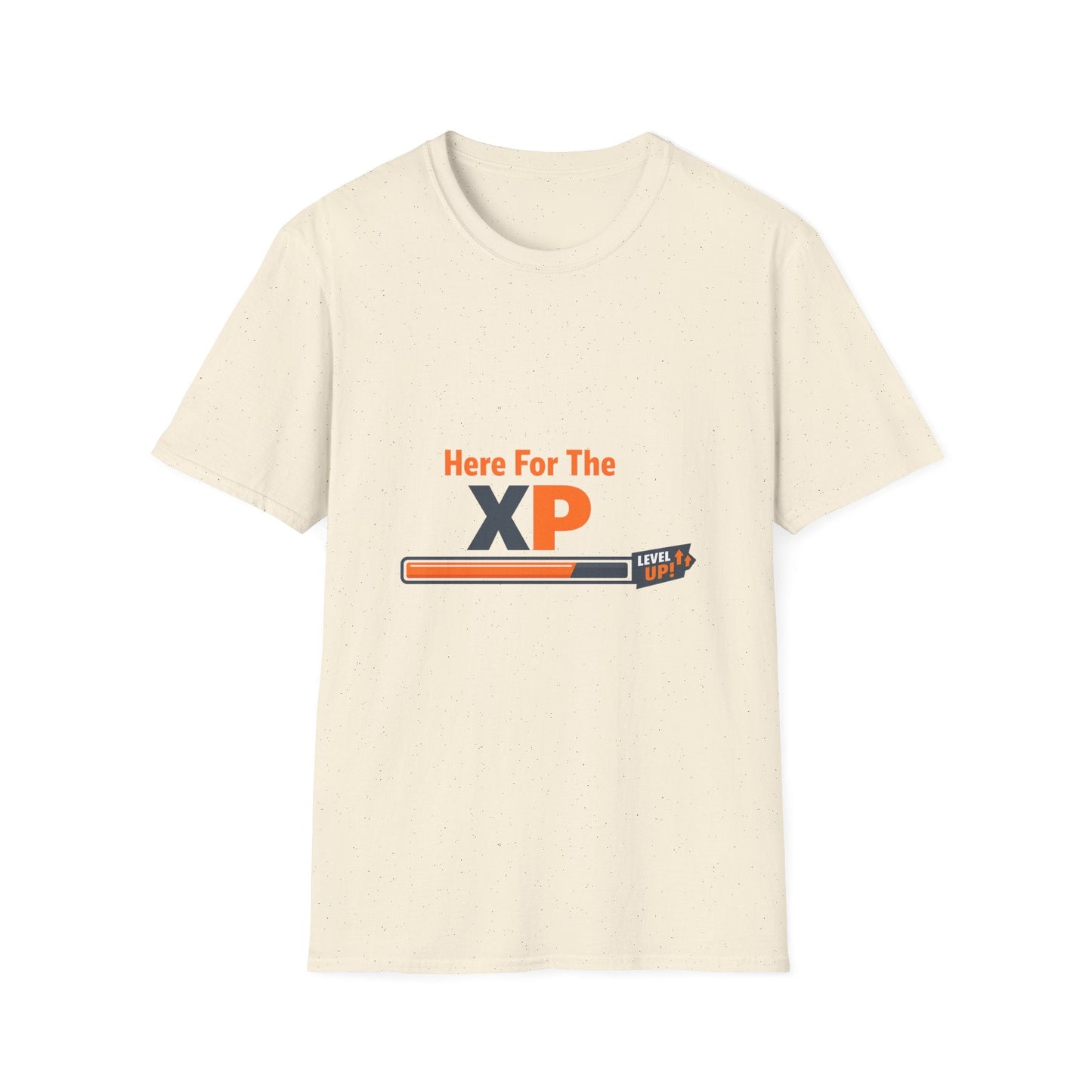 Gaming T-Shirt — "Here For The XP" Progress Bar Tee Printify