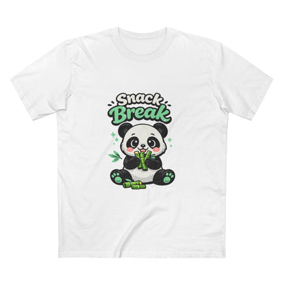 Snack Break Panda T-Shirt — Cute Panda Eating Bamboo Graphic Tee Printify