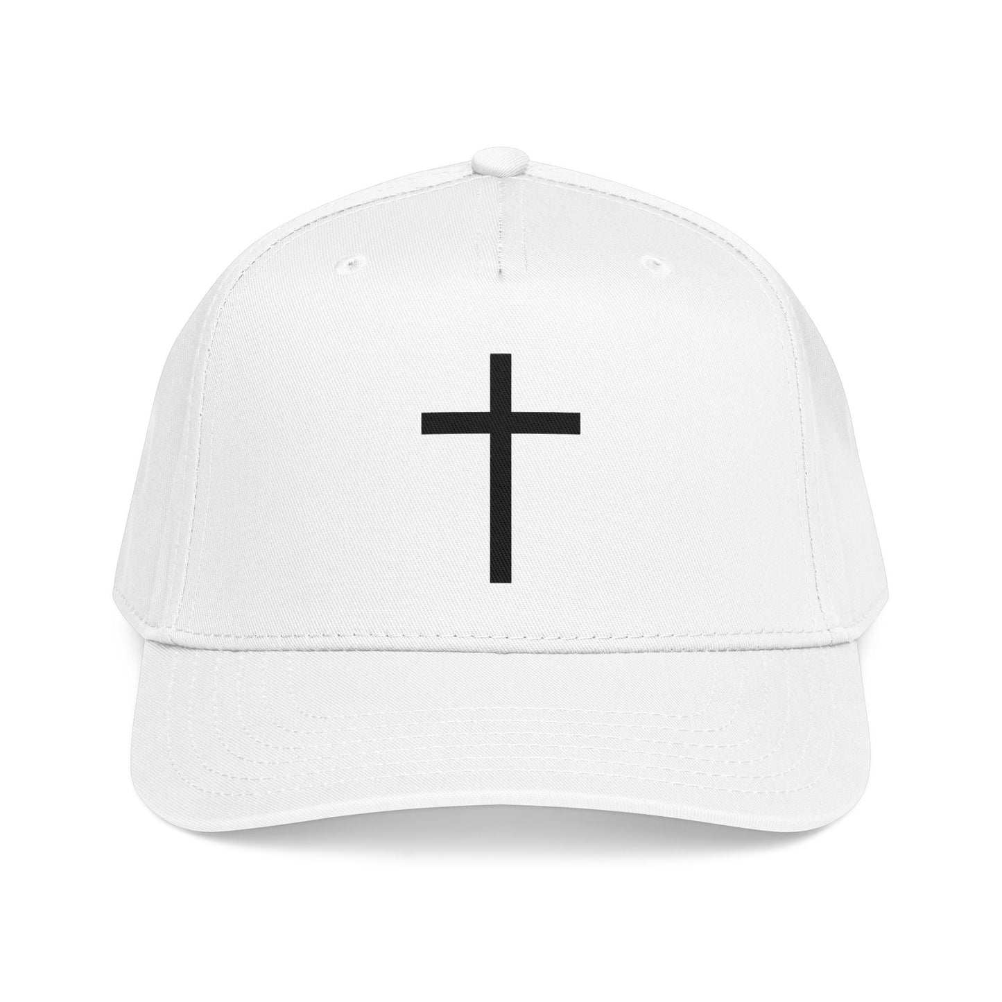 Christian Cross Baseball Cap — Minimal Embroidered Faith Hat Printify