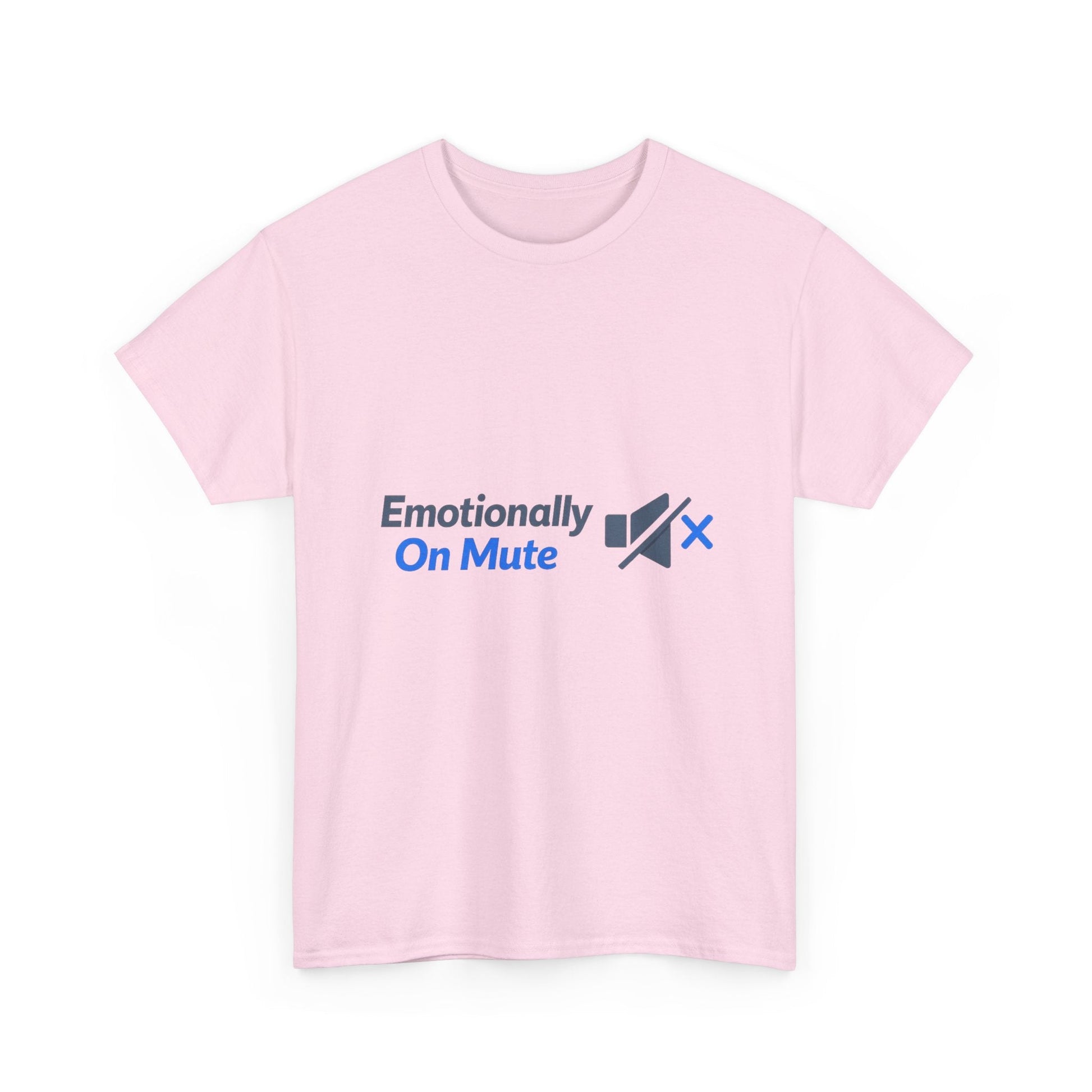 Emotionally On Mute Tee — Funny Social Anxiety Graphic T-Shirt Printify