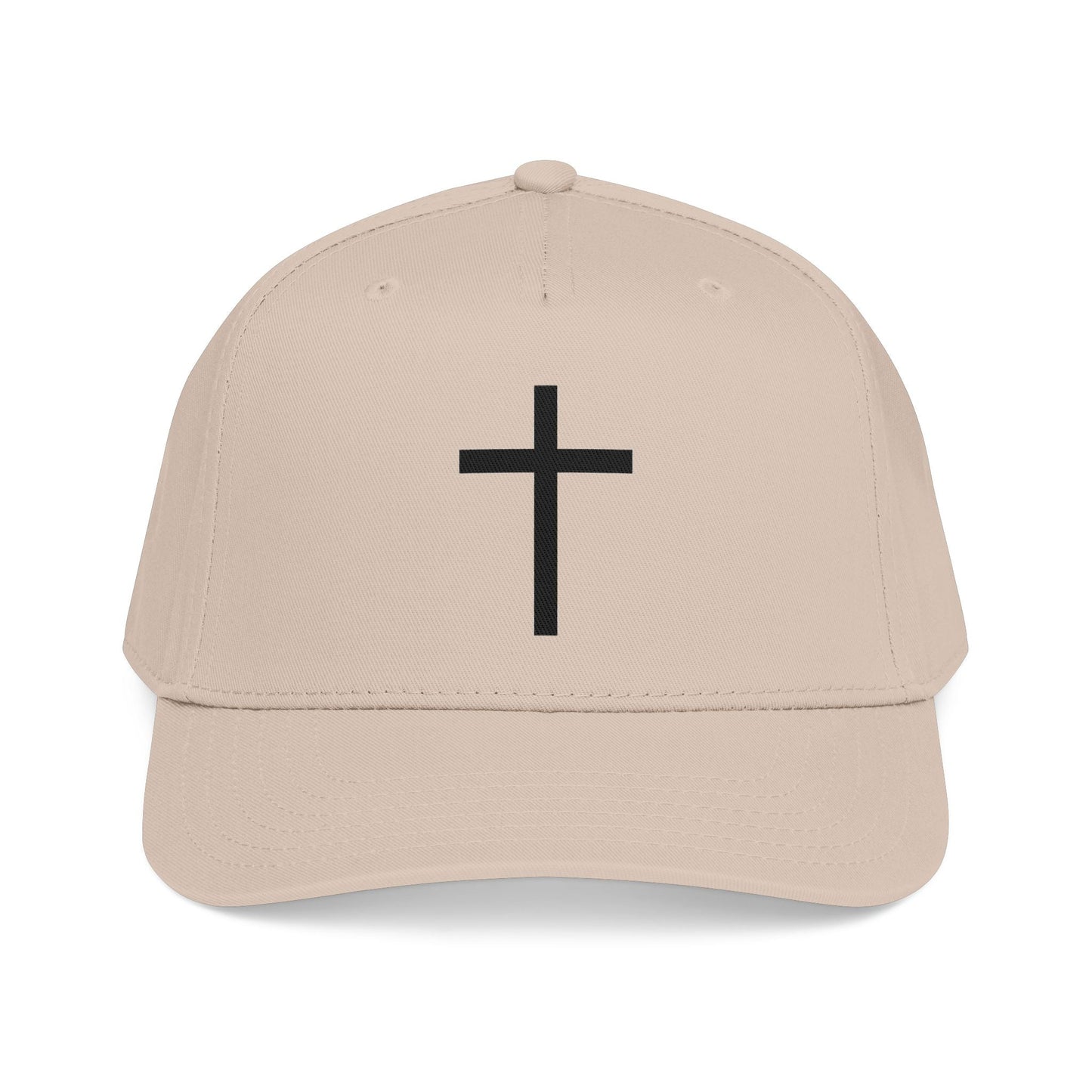 Christian Cross Baseball Cap — Minimal Embroidered Faith Hat Printify