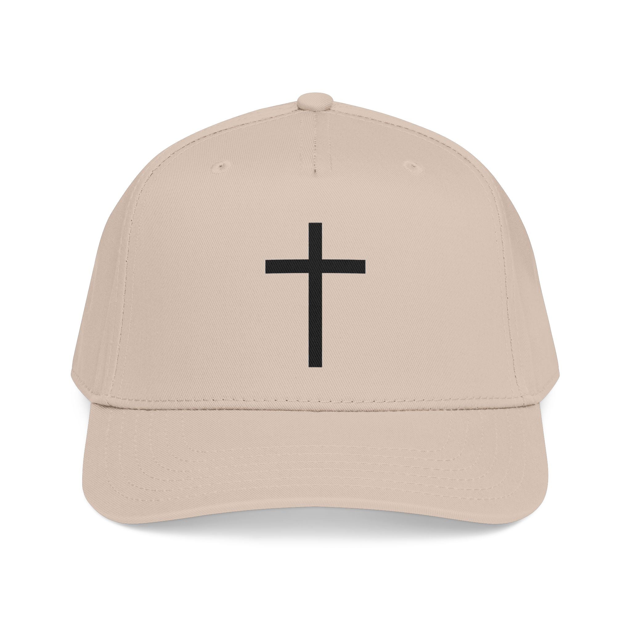 Christian Cross Baseball Cap — Minimal Embroidered Faith Hat