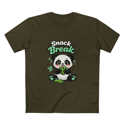 Snack Break Panda T-Shirt — Cute Panda Eating Bamboo Graphic Tee Printify