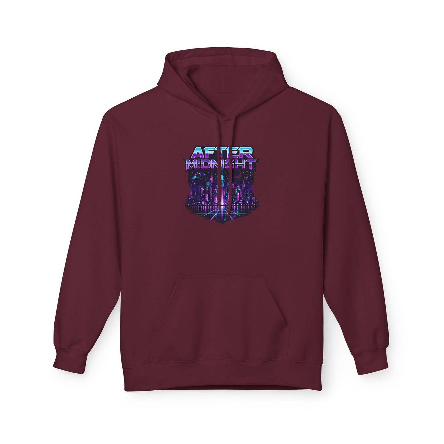 Cyberpunk City 'AFTER' Graphic Hoodie — Retro Futuristic Streetwear Printify
