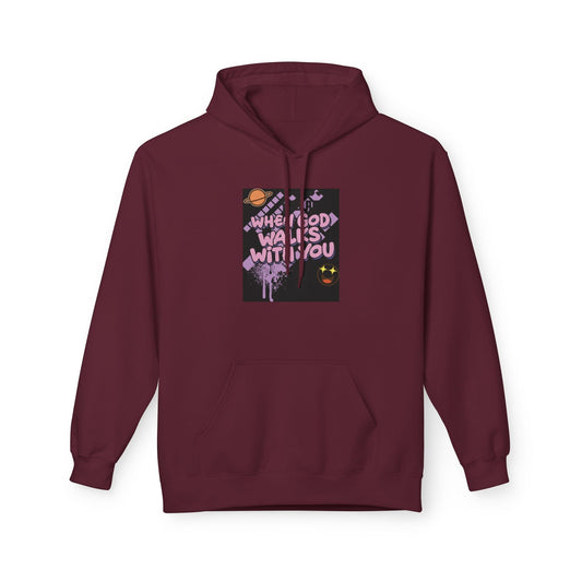Where God Walks With You Hoodie — Faith-Based Comfort Pullover Printify