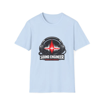 Sound Engineer T-Shirt — Headphones & Waveform Audio Tech Tee Printify