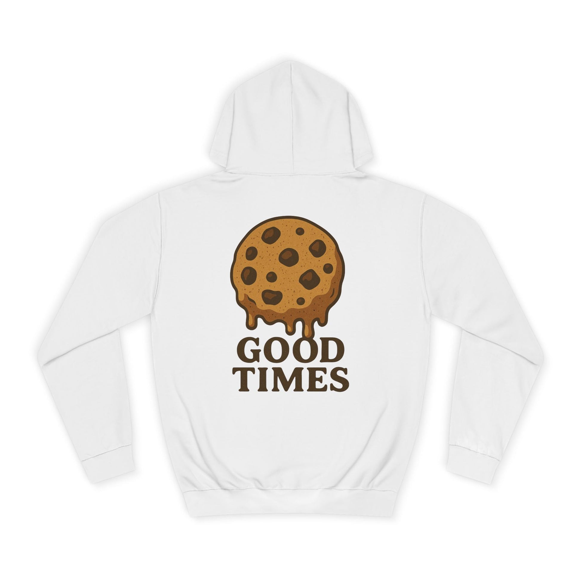 Unisex Cookie “Good Times” Hoodie – Chocolate Chip Graphic Sweatshirt Printify