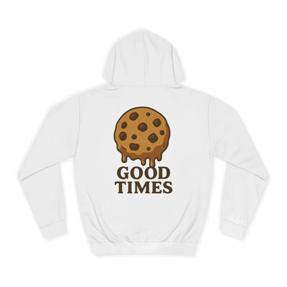 Unisex Cookie “Good Times” Hoodie – Chocolate Chip Graphic Sweatshirt Printify