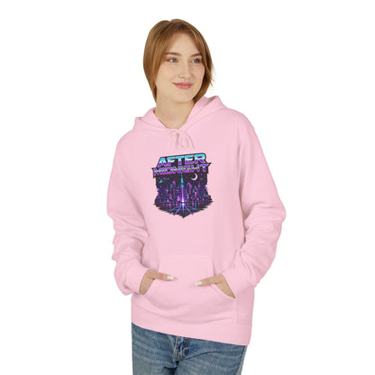 Cyberpunk City 'AFTER' Graphic Hoodie — Retro Futuristic Streetwear Printify