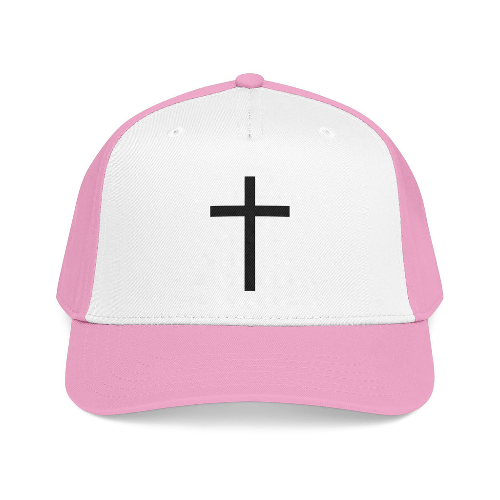 Christian Cross Baseball Cap — Minimal Embroidered Faith Hat