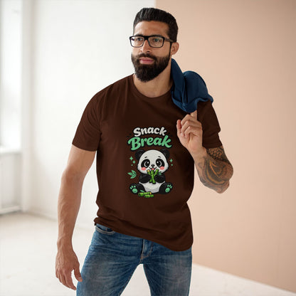 Snack Break Panda T-Shirt — Cute Panda Eating Bamboo Graphic Tee Printify
