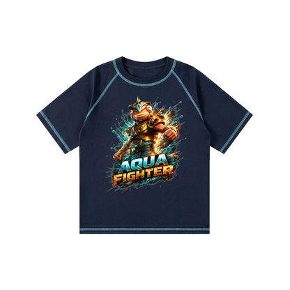 Loose Contrast-Stitched Kids' T-Shirt